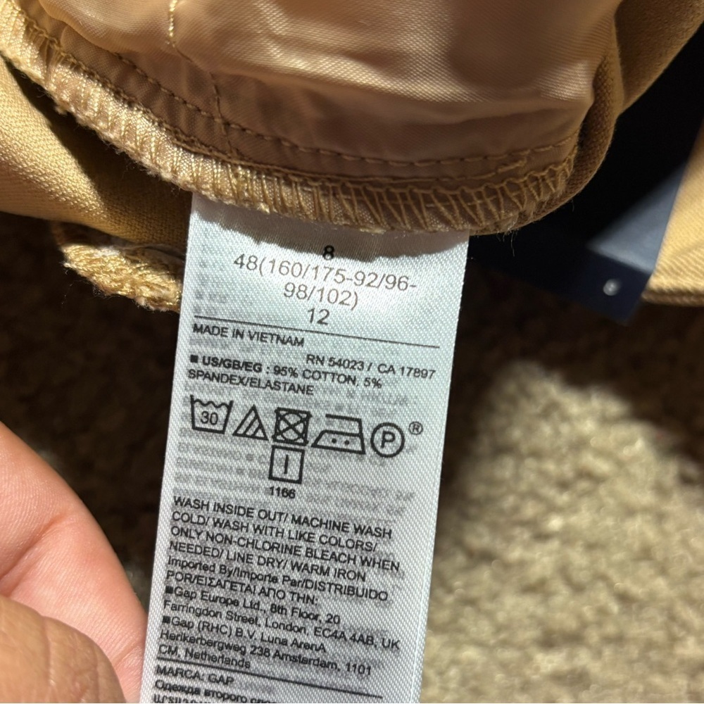 Gap Signature Ankle Skinny Khaki Pants Womens Size 8 NWT - Picture 4 of 4